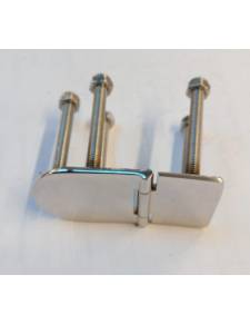 Hinge impotrable, overcovered pin. Dimensions: 76x40mm