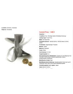 Yanmar helice duo-prop 196350-09720 e 196350-09420 24 2