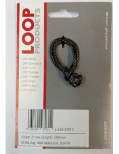 Lock® - Conector textil LOOP L-LS3-100-2  3 mm largo 100mm