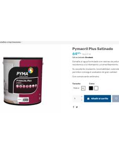 Pyma Pymacril plus satin base BL 4lts émail 2