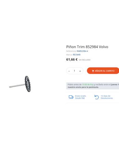 Volvo Piñon Trim 852984-4