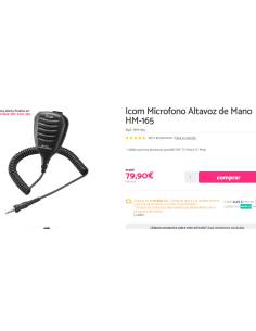 ICOM altoparlante micro HM-165 2