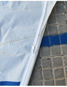 Vela foque catamaran gratil 6.37mt pujamen  3.49mt baluma 6.03 gratil cremallera