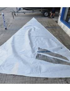 Vela foque catamaran gratil 6.37mt pujamen  3.55mt baluma 6.03 gratil cremallera