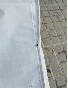 Vela foque catamaran gratil 6.37mt pujamen  3.49mt baluma 6.03 gratil cremallera
