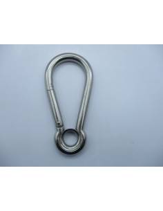 Mousqueton en acier inoxydable -316 avec oeillet 12x140mm