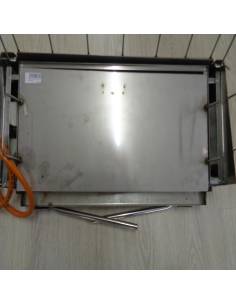 Plancha a gas inox con regulador