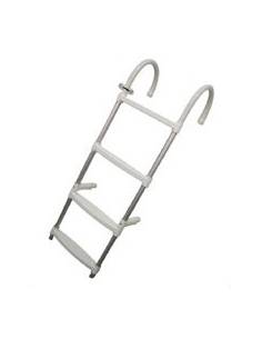 Scala bagno 4 gradini alluminio-plastica