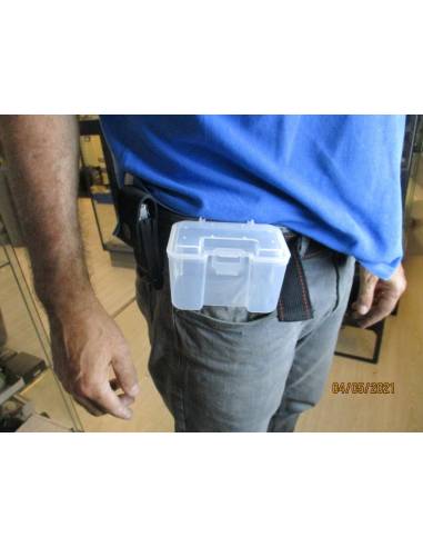 Box for live bait (aerated) + belt hook 11x8x6,5cm