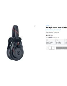 Harken pasteca de alta carga 8T 2