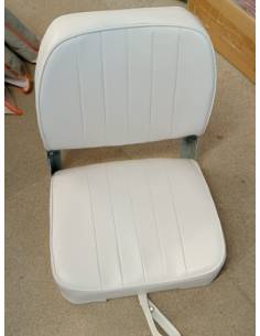 Chaise détachable 400x510 mm en cuir blanc