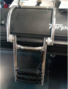 Escalera baño inox para neumática telescópica 3 peldaños