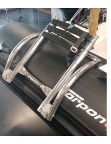 Escalera baño inox para neumática telescópica 3 peldaños