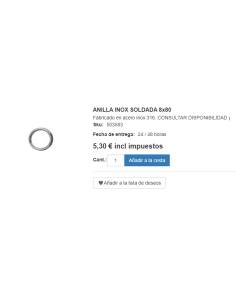 Anillas Inox Soldadas 2
