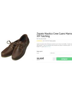 Crew marron nautical shoe 2