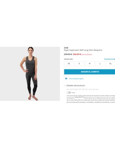 Zhik Mujer Superwarm Skiff Long John Neopreno