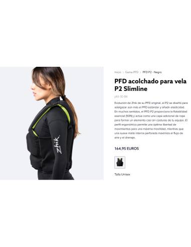 Zhik chaleco impacto acolchado para vela P2...