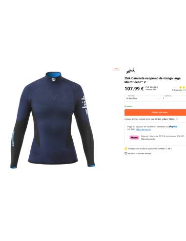 Zhik Camiseta neopreno de manga larga...