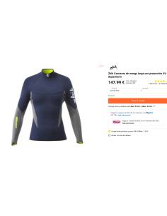 Zhik Long sleeve t-shirt with UV Superwarm protection 2