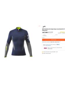 Zhik Camiseta de manga larga con protección UV Superwarm