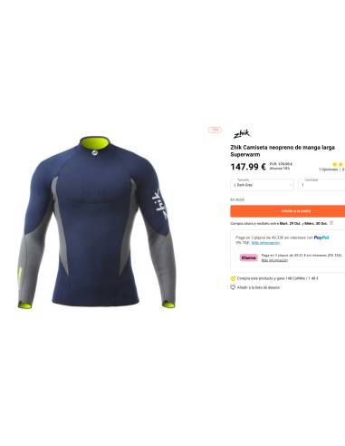 Zhik Camiseta neopreno de manga larga Superwarm