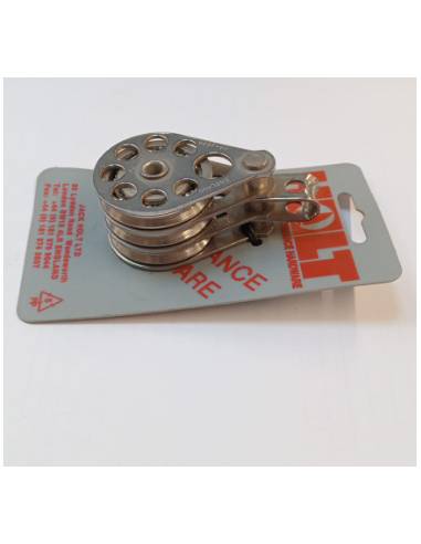 Holt polea triple inox para cable con...