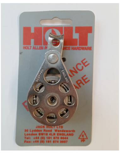 Holt polea triple inox para cable con...