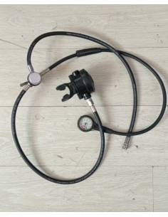 Subacqua regulador buceo con manometro y 1º etapa