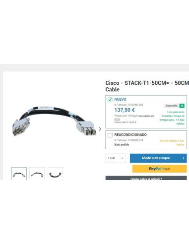 Cisco - STACK-T1-50CM- - 50CM Type 1 Stacking