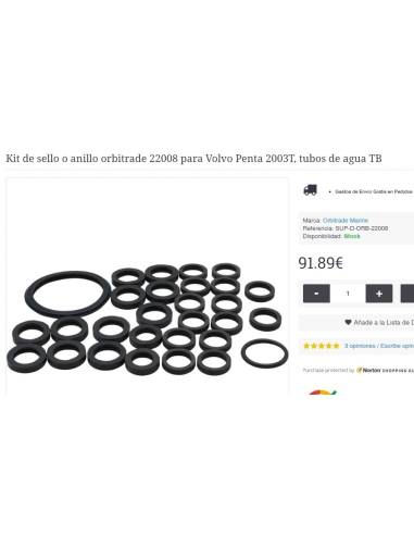 Kit de sello o anillo orbitrade 22008 para...