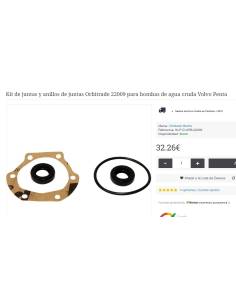 Kit de juntas y anillos de juntas Orbitrade 22009 para...