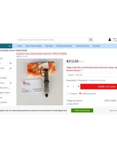 Injecteur de carburant Yanmar 729573-53050 2