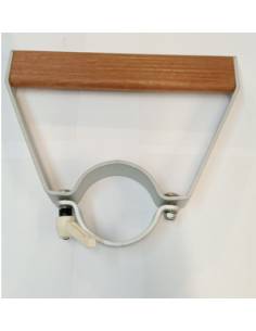 Reposapies asiento piloto aluminio para tubo 90mm y teka