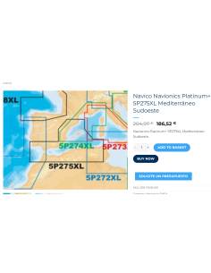 Navico Navionics Platinum+ 5P275XL Mediterráneo Sudoeste 2