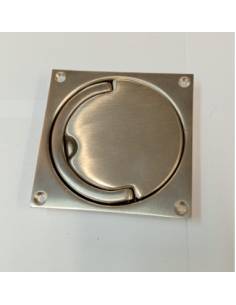 Polished stainless steel strip 90x90mm