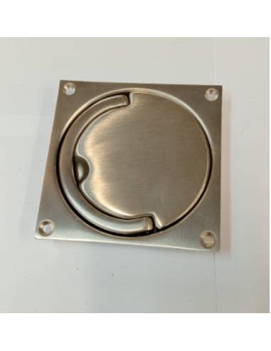 Tirador inox pulido 90x90mm