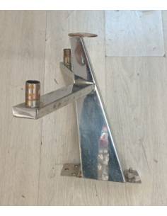 Soporte inox para luz navegacion y antenas abatible