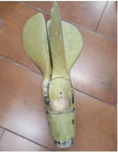 Gori Propeller pieghevole Helice 3 lame 30x22 LH asse 50 mm.