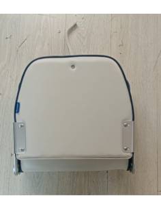 Asiento FISHERMAN abatible blanco ribetes azul 2