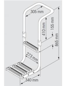 Plastimo Escalera de plataforma sumergible