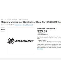 Mercury / Quicksilver 805311