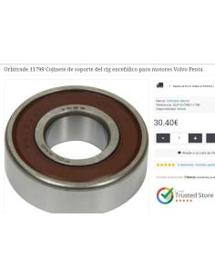 Crankshaft support bearing for Volvo Penta engines
