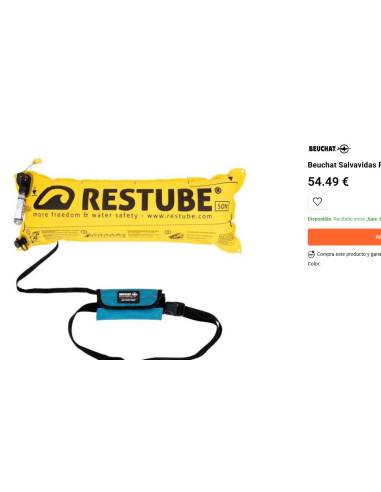 Restube  salvamento flotador de esnórquel 