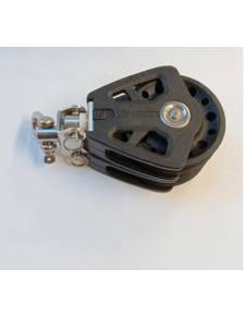Lewmar Polea synchro T/72 doble negra arraigo horquilla