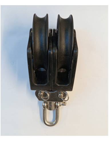Lewmar Polea synchro T/72 doble negra arraigo...