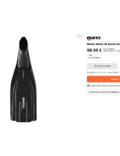 Mares aletas buceo avanti quattro power talla 44/45 2