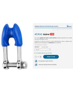 Wichard Grilletes Wichard Terminal de eje cautivo 10mm 2