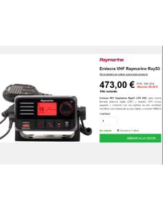 Raymarine Ray53 VHF compacta de clase D incorpora DSC y... 2