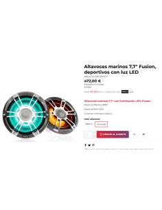 Fusion Altavoces marinos 7,7 Fusion, deportivos con luz LED 2