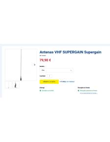 Supergaim Antena  VHF modelo Elba 970mm